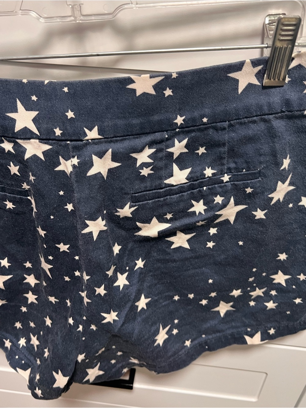 Women's Navy Star Print Shorts - Picture 7 of 8
